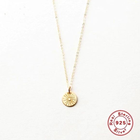 Jewelry - 18k YG/925 Sterling Sunshine Rays Boho Necklace
